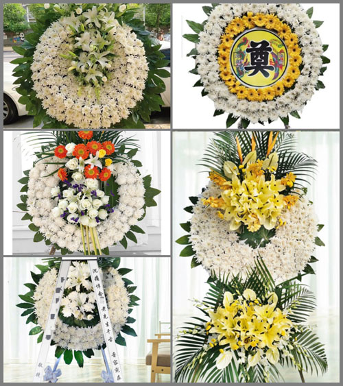 山西长治壶关县黄山乡油坊河村花圈速递